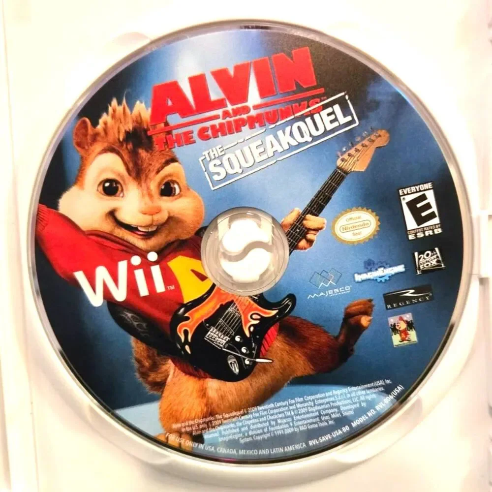 Alvin and the Chipmunks: The Squeakquel Nintendo Wii (CIB w/ Manual)